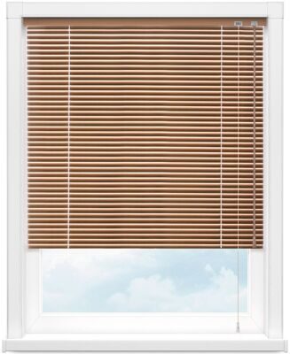 Алюминиевые горизонтальные жалюзи с коричневым оттенком Лента 25x0.18, 6021